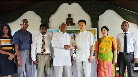 中国驻斯里兰卡使馆助力斯里兰卡佛教卫塞节彩灯展